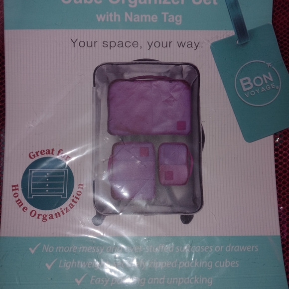 Bon Voyage 4 Pc Cube Organizer Set NWT - Picture 3 of 5